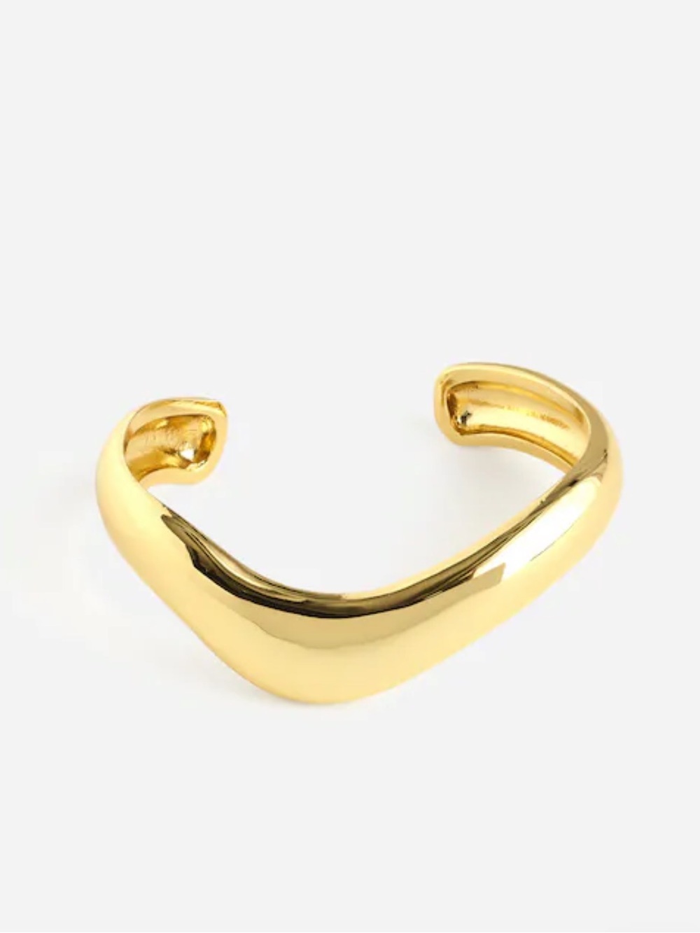 NWOT Madewell gold Sculptural Chunky Cuff Bracelet